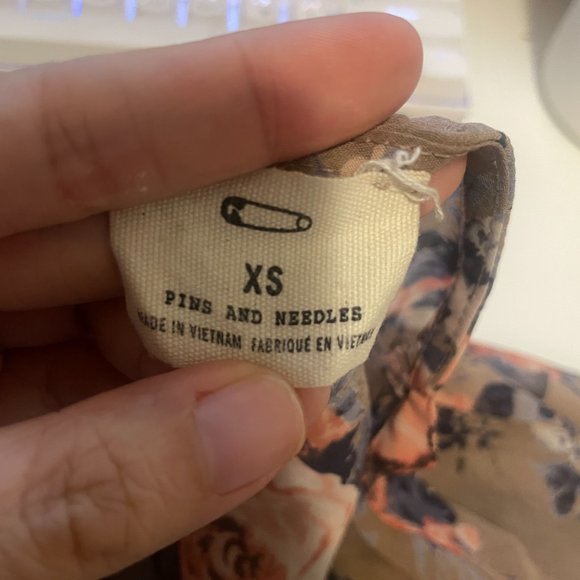 Urban Outfitters Pins and Needles Floral Flowy Kimono Top Size XS Feminine - Picture 5 of 8